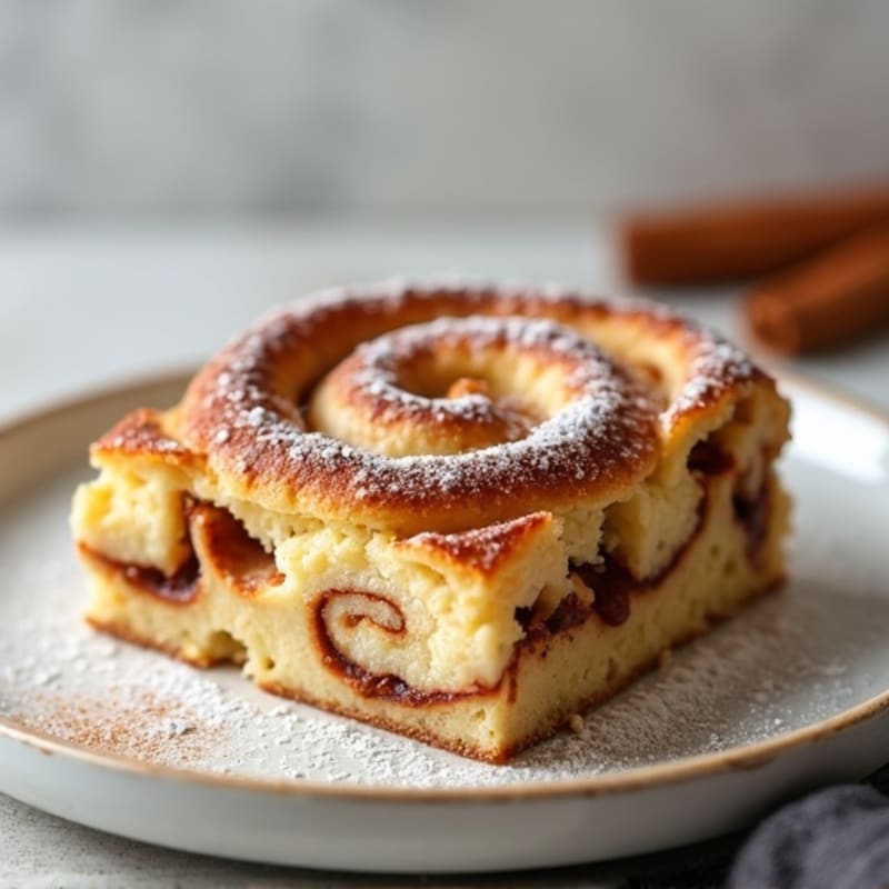 Protein-Packed Greek Yogurt Cinnamon Roll Bake