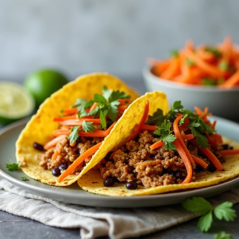 Smoky Shredded Jackfruit Tacos with Fresh Lime Slaw
