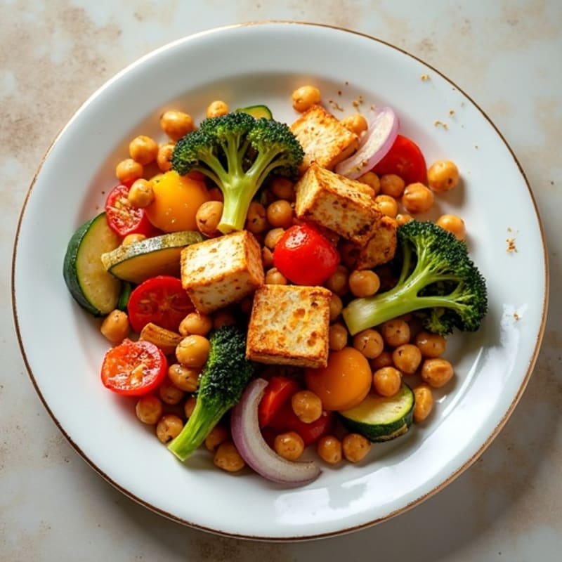 Sheet Pan Crispy Tofu and Roasted Vegetables