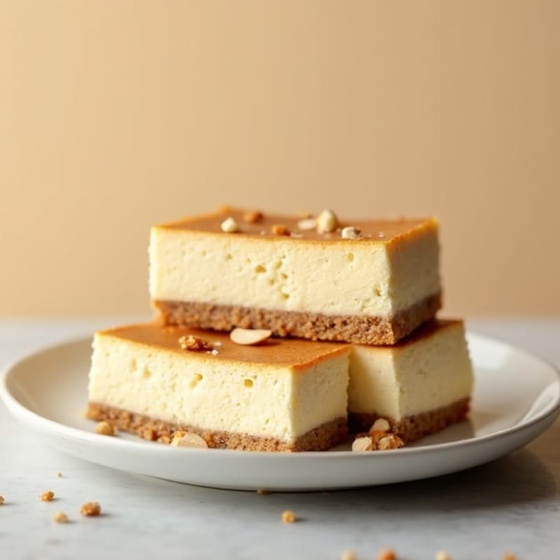 Protein-Packed Vanilla Bean Cheesecake Bars