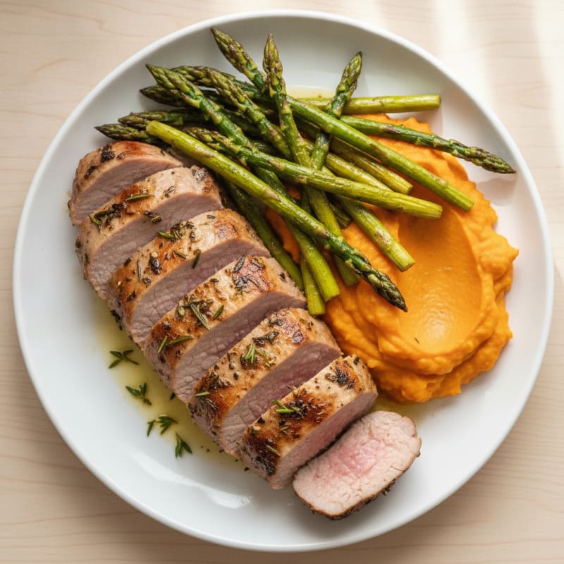 Garlic-Herb Roasted Pork Tenderloin