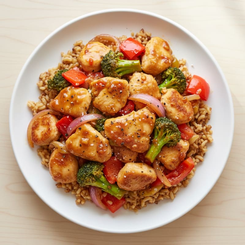 Crispy Sweet and Sour Chicken Stir-Fry