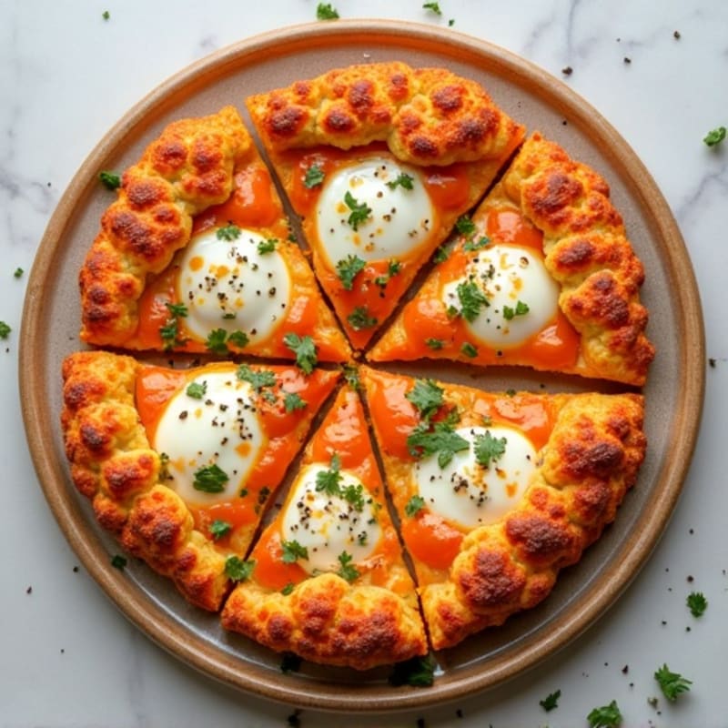 Crispy Buffalo Chicken Cauliflower Crust Pizza