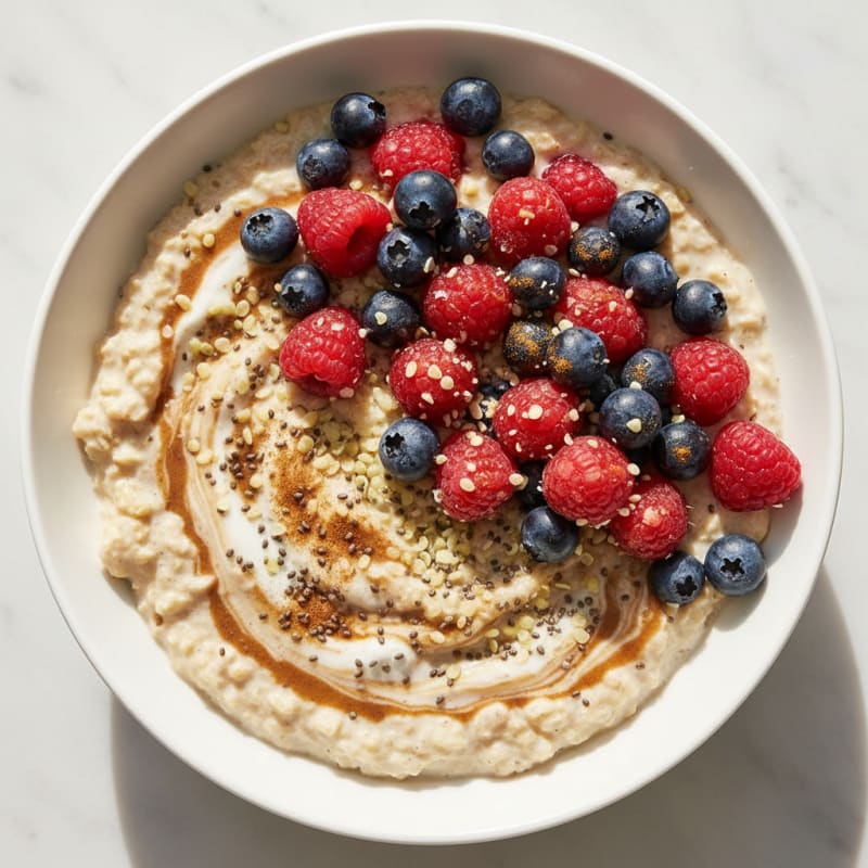 Berry Chia Oatmeal Power Bowl