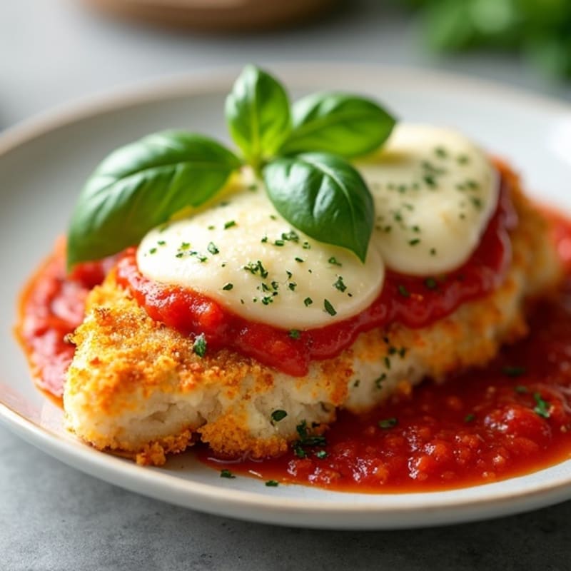 Crispy Baked Chicken Parmesan with Fresh Herbs