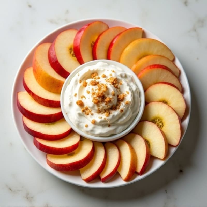 Crispy Apple Slices with Creamy Almond Butter