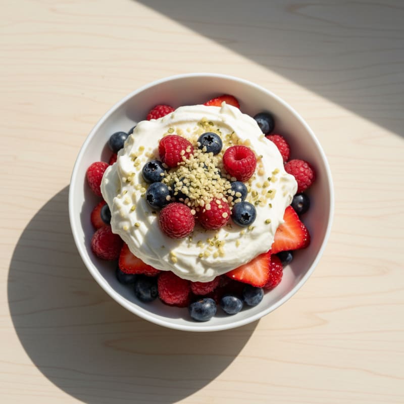 Creamy Greek Yogurt Protein Parfait with Mixed Berries