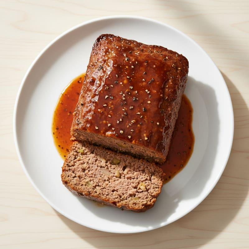 Classic Homestyle Meatloaf with Savory Glaze