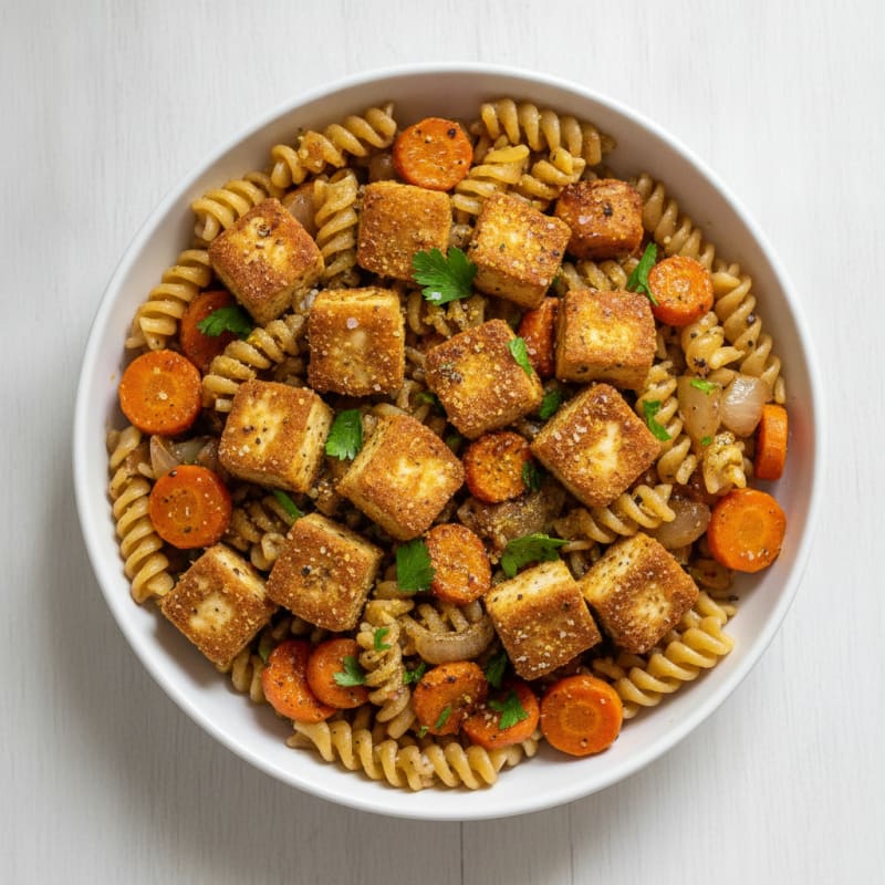 Italian Tofu and Roasted Vegetable Bowl