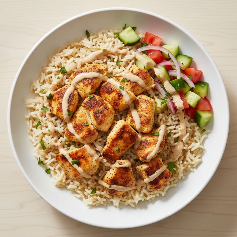 Chicken Shawarma Rice Bowl