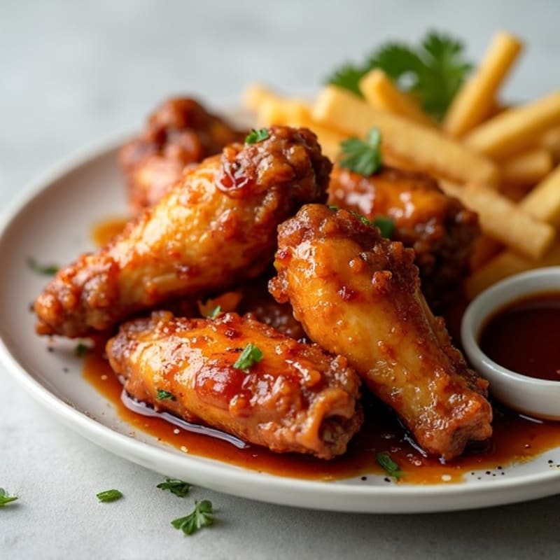 Crispy Honey Glazed Chicken Wings