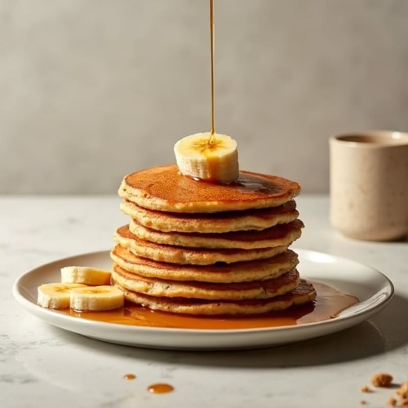 Caramelized Banana Protein Pancakes