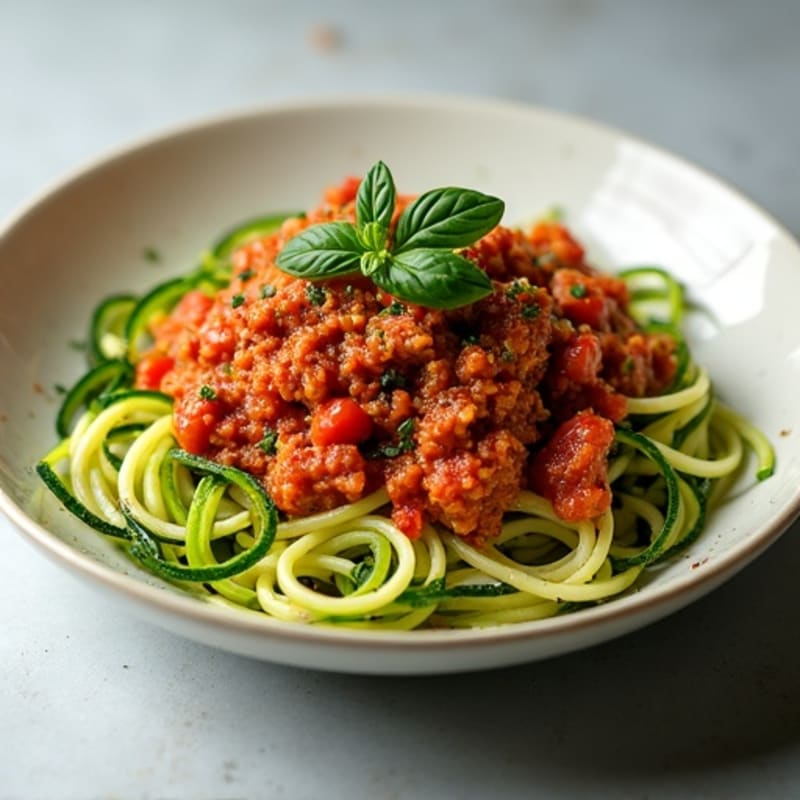Protein-Packed Turkey Bolognese with Zucchini Noodles