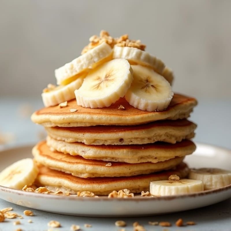 Fluffy Protein-Packed Oat and Banana Pancakes