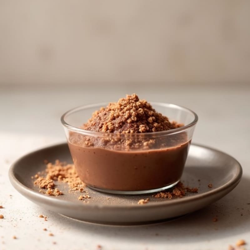 Chocolate Protein Pudding with Almond Butter