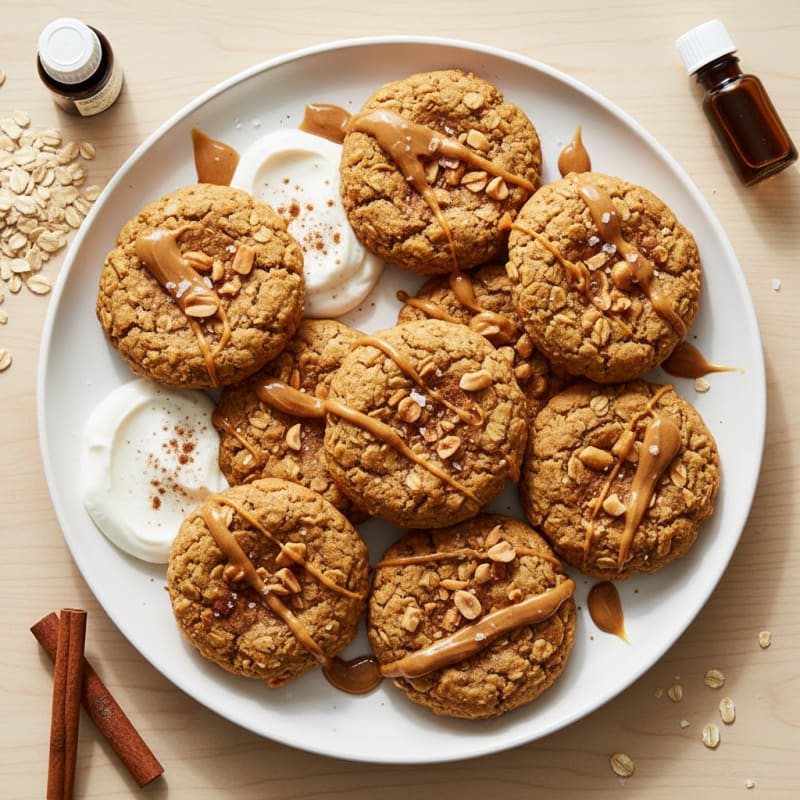 Baked Peanut Butter Protein Cookies