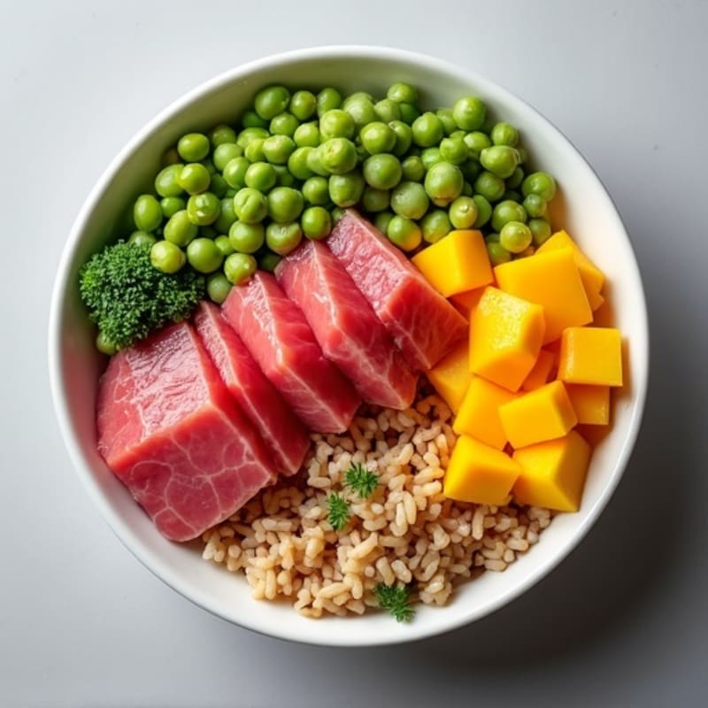 Fresh Ahi Tuna Poke Bowl with Mango