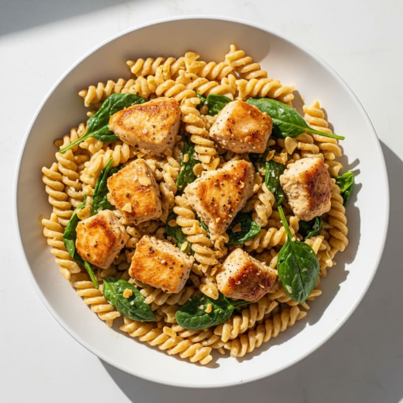 Creamy Dairy-Free Garlic Chicken Pasta
