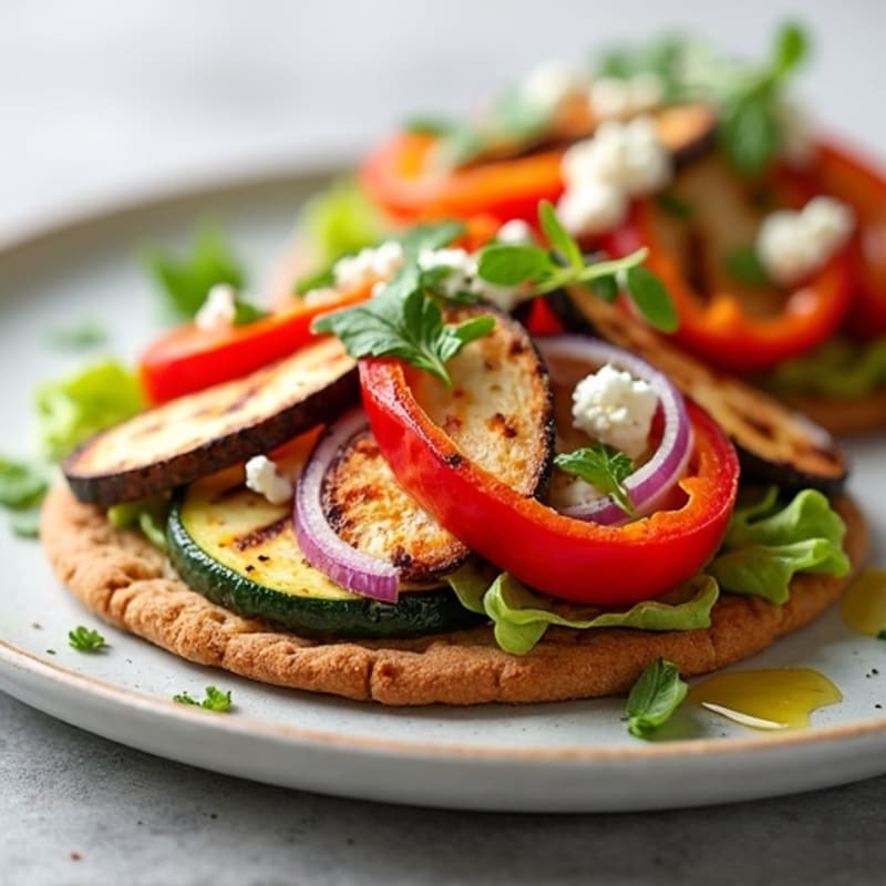 Crispy Roasted Vegetable Flatbread