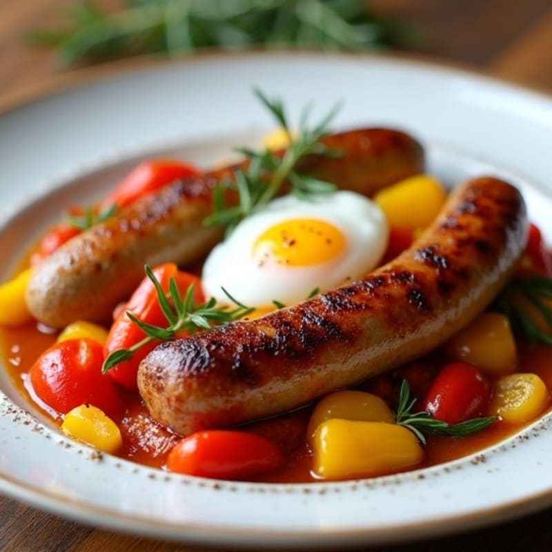 Herb-Roasted Italian Chicken Sausage with Bell Peppers