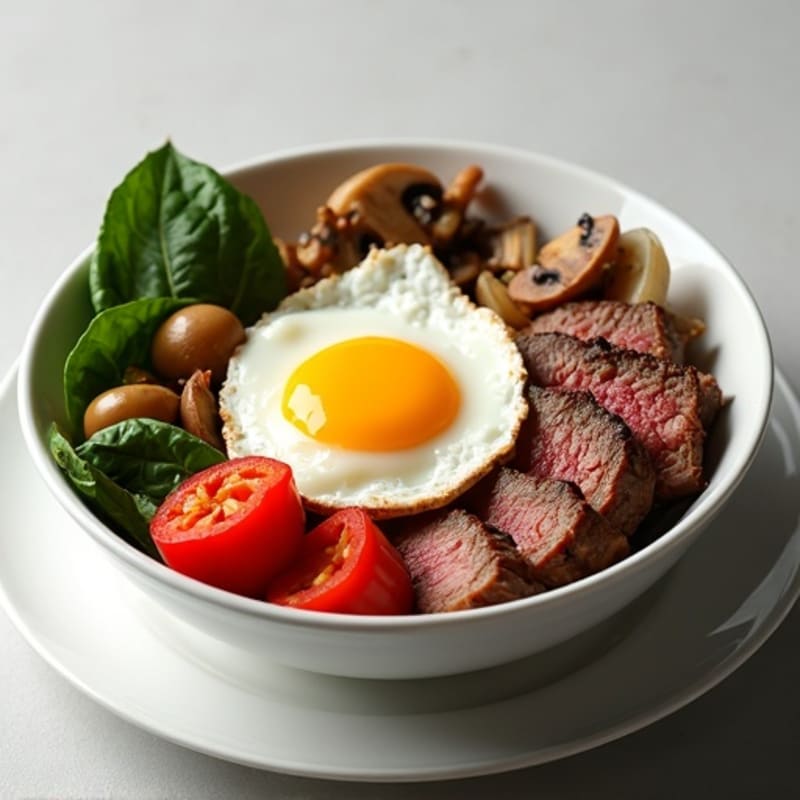 Protein-Packed Egg White and Steak Breakfast Bowl