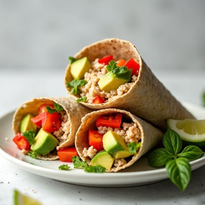 Fresh Spicy Tuna Wraps