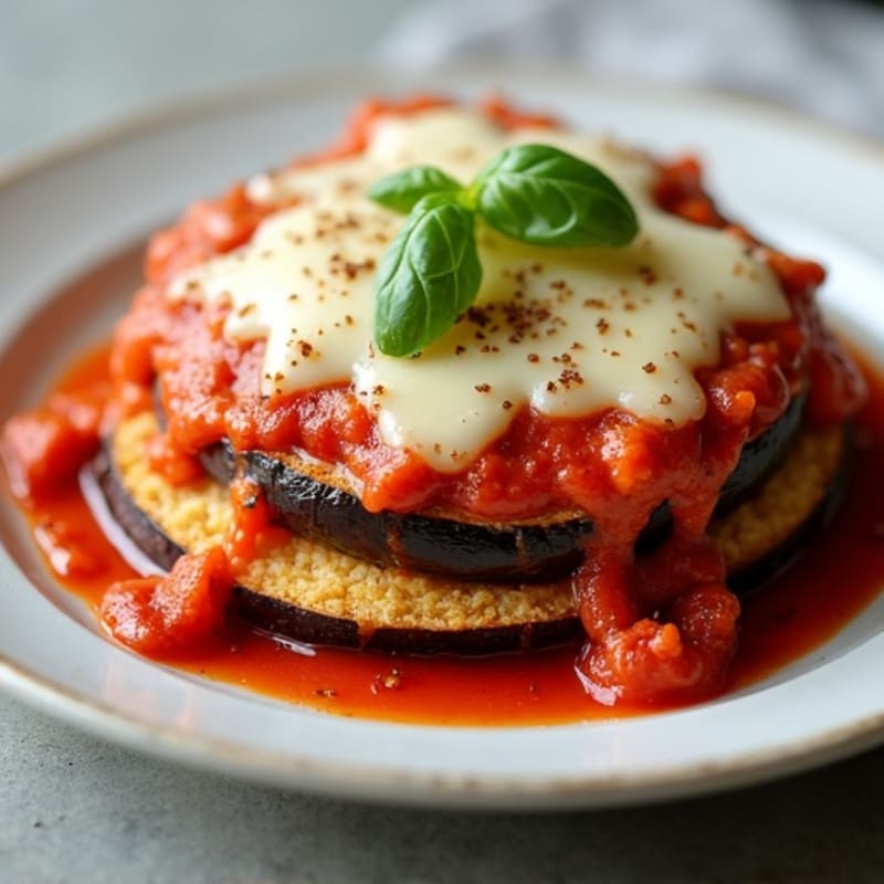 Hearty Baked Eggplant Parmesan