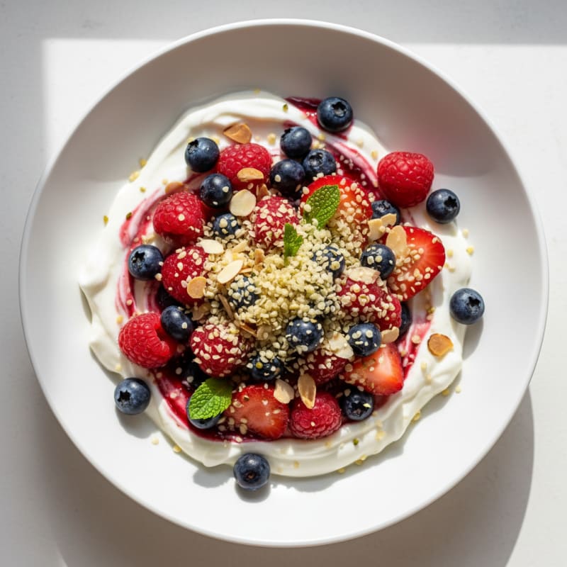 Creamy Greek Yogurt Protein Parfait with Berries