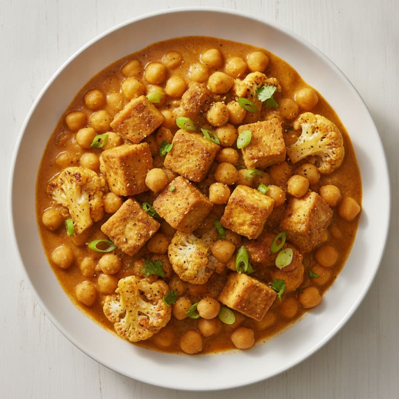 Roasted Vegetable and Chickpea Curry