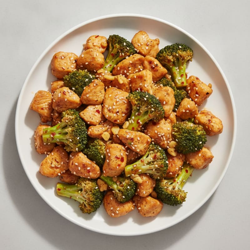 Sesame Chicken Stir-Fry with Broccoli