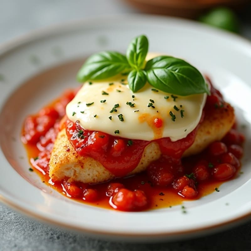 Baked Chicken with Zesty Marinara and Melty Mozzarella