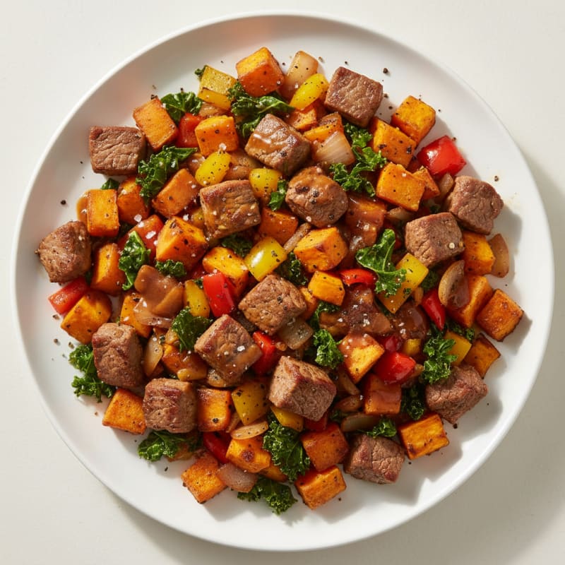 Beef and Sweet Potato Hash
