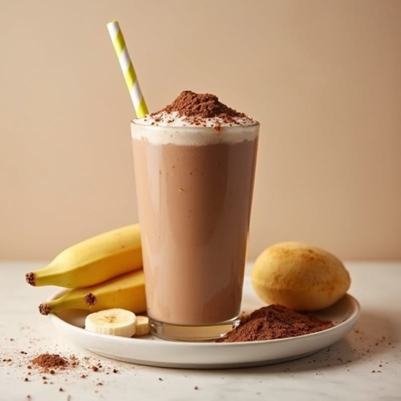 Creamy Chocolate Peanut Butter Protein Smoothie
