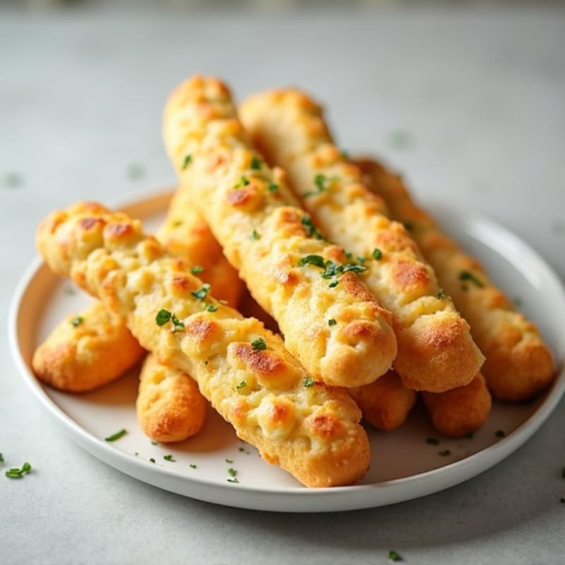 Protein-Packed Almond Flour Cheesy Garlic Breadsticks
