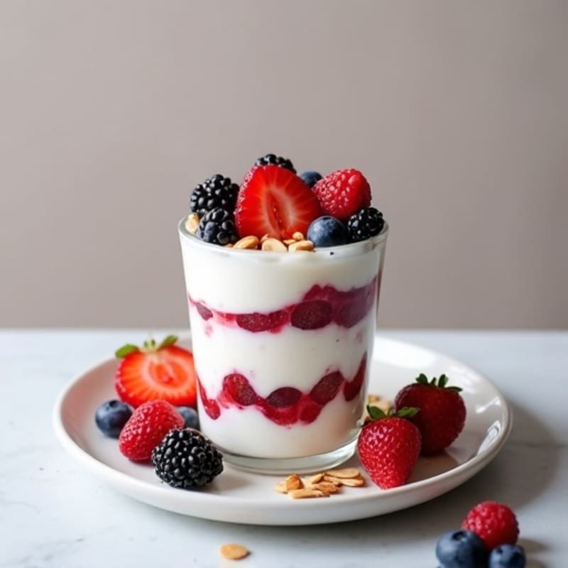 Creamy Greek Yogurt Protein Parfait with Berries