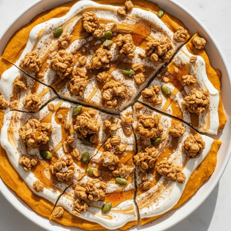 Pumpkin Yogurt Bark with Peanut Butter Granola