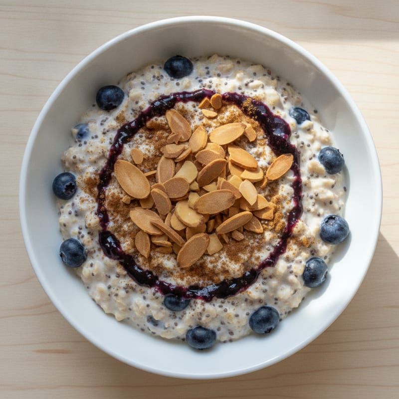 Blueberry Almond Overnight Oats