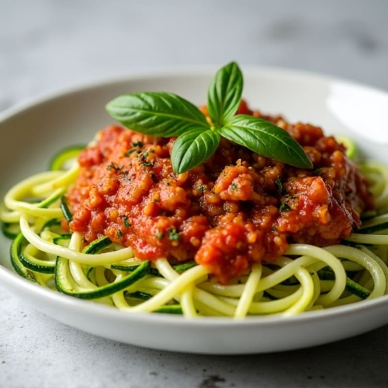 High-Protein Turkey Bolognese with Zucchini Noodles