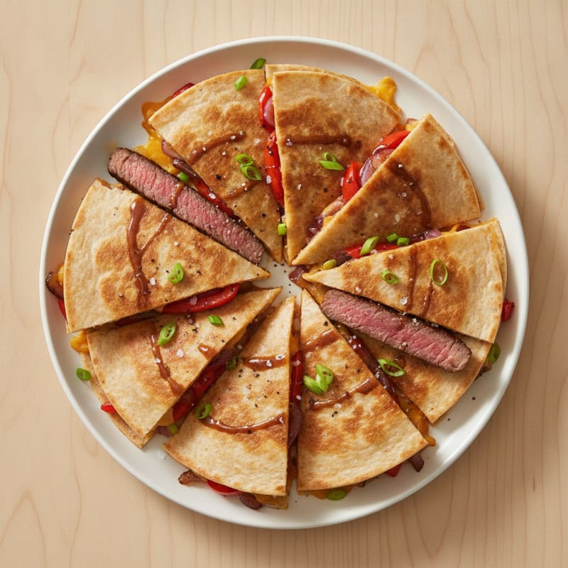 Seared Steak and Pepper Quesadillas
