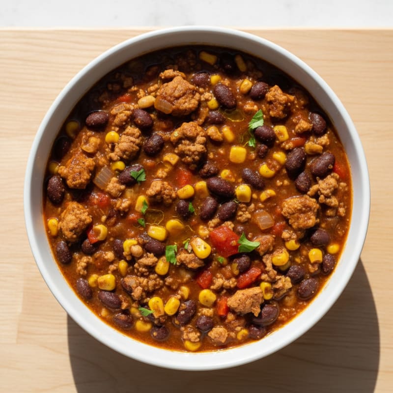 Smoky Black Bean and Corn Chili
