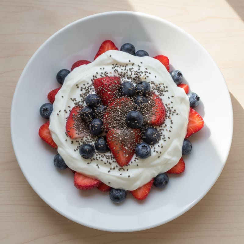 Greek Yogurt Parfait with Berries and Chia