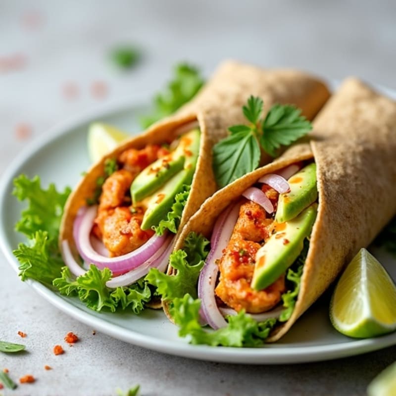 Fresh Spicy Tuna Wraps