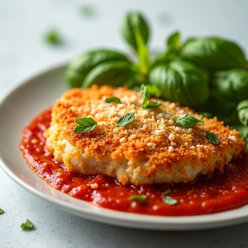 Crispy Baked Chicken Parmesan with Fresh Herbs