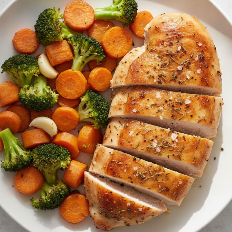 Herb-Roasted Chicken with Roasted Vegetables