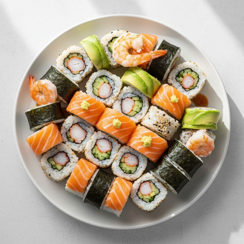 Assorted Fresh Sushi Rolls