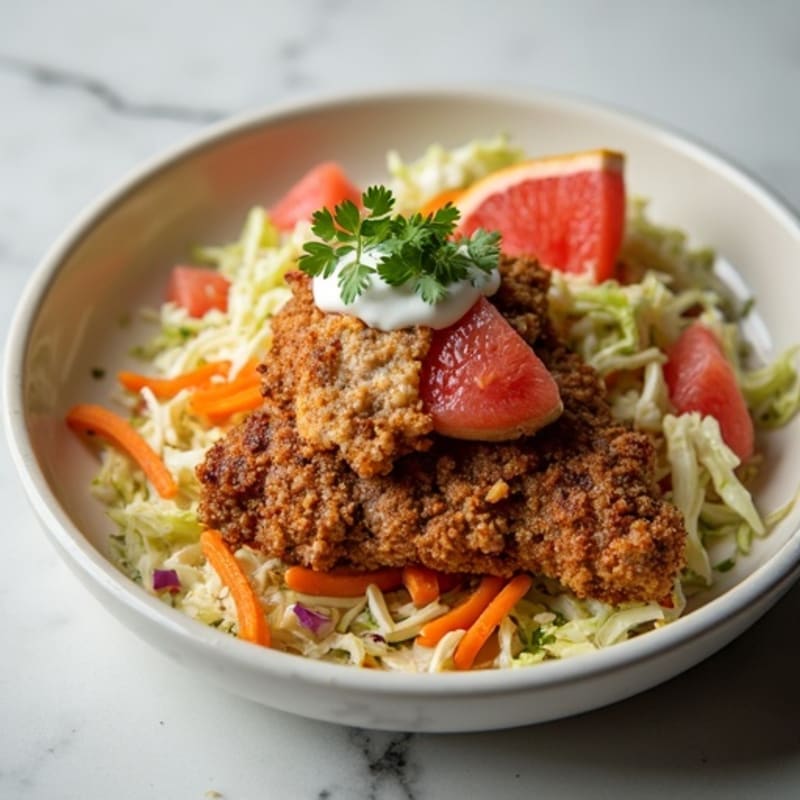 Crispy Pork Carnitas with Fresh Citrus Slaw