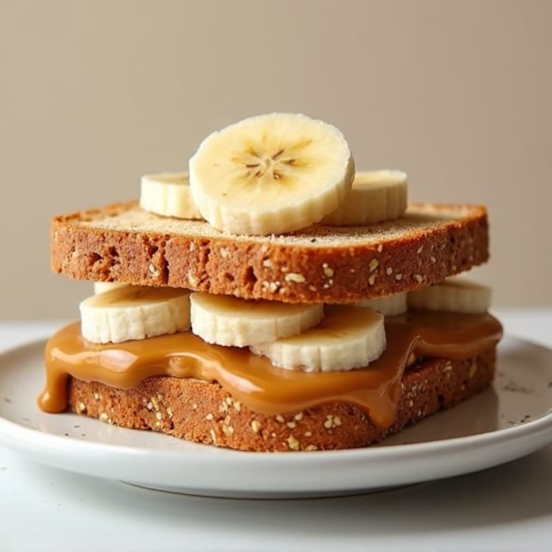Protein-Packed Almond Butter Banana Sandwich