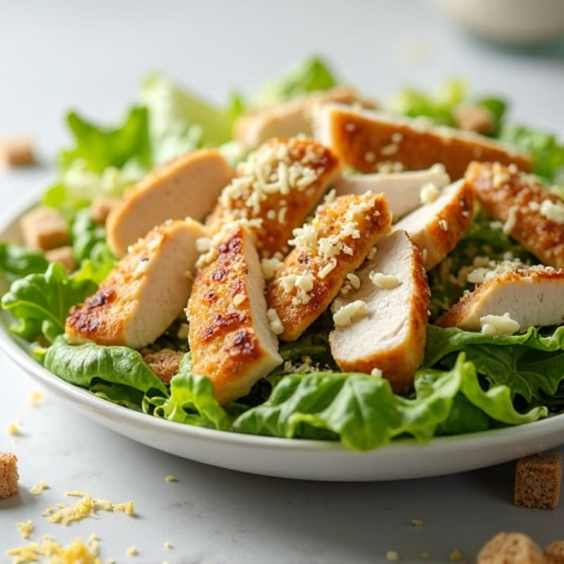Creamy Grilled Chicken Caesar Salad