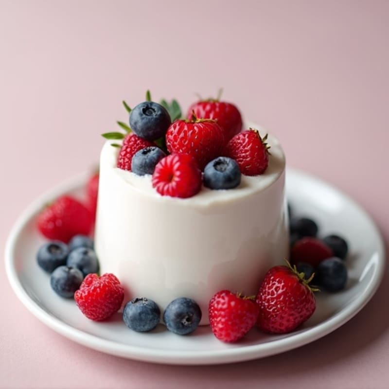 Silky Greek Yogurt Protein Mousse with Fresh Berries
