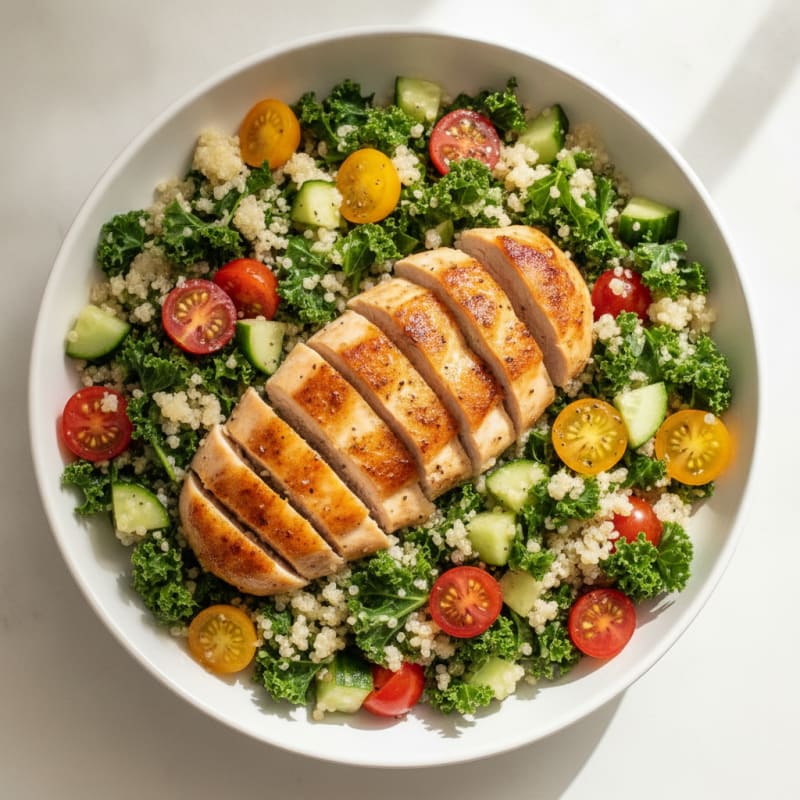 Lemon Herb Chicken and Quinoa Bowl